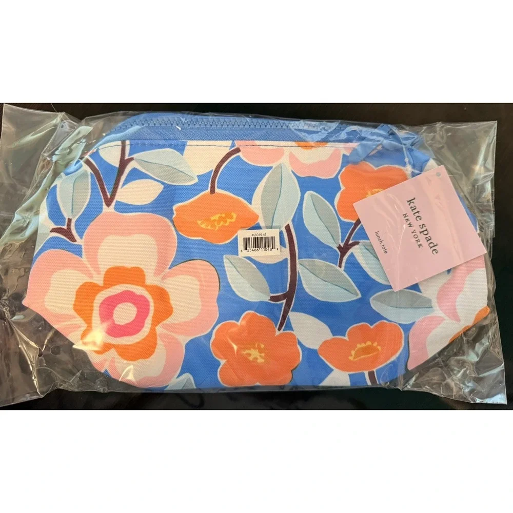 KATE SPADE Pop Floral Lunch Tote Insulated Top Handle